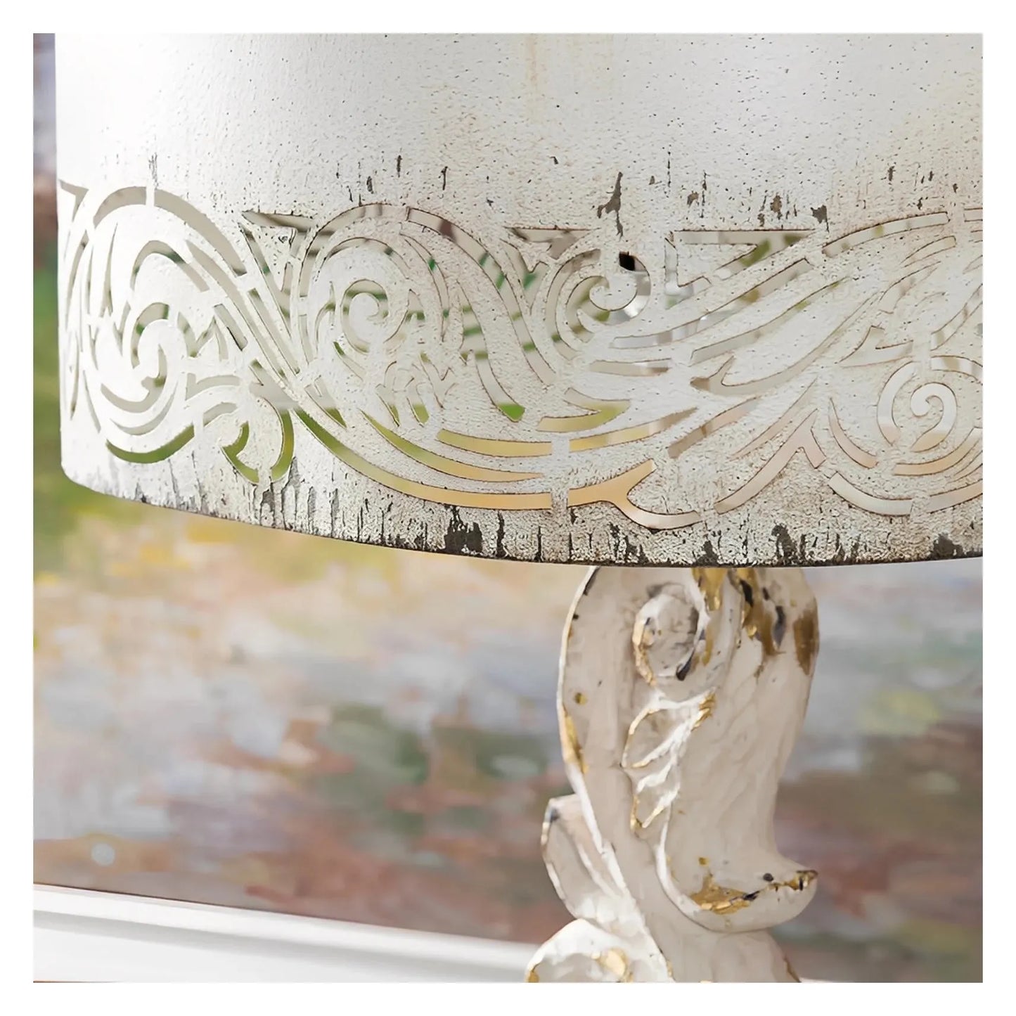 Rho of Windham Hollow Table Lamps (2-Pack), Beige, Rustic