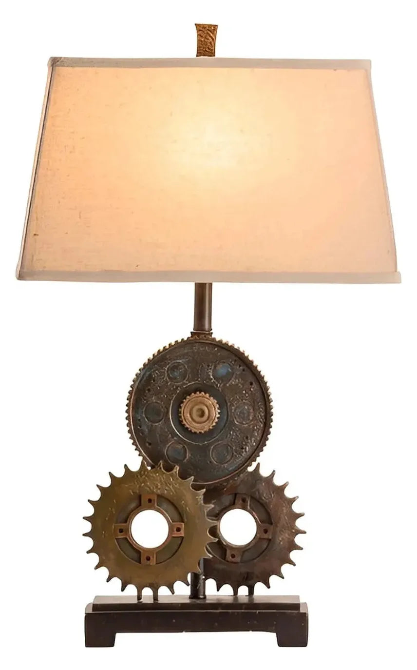 Adhara of Portsmouth Table Lamps (2-Pack), Brown, Rustic