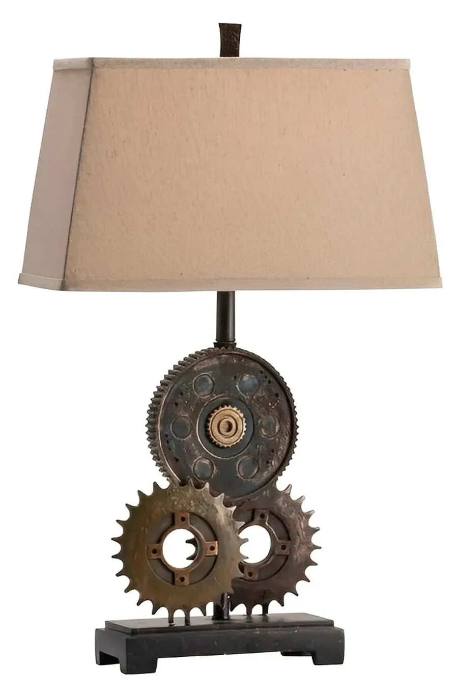 Adhara of Portsmouth Table Lamps (2-Pack), Brown, Rustic