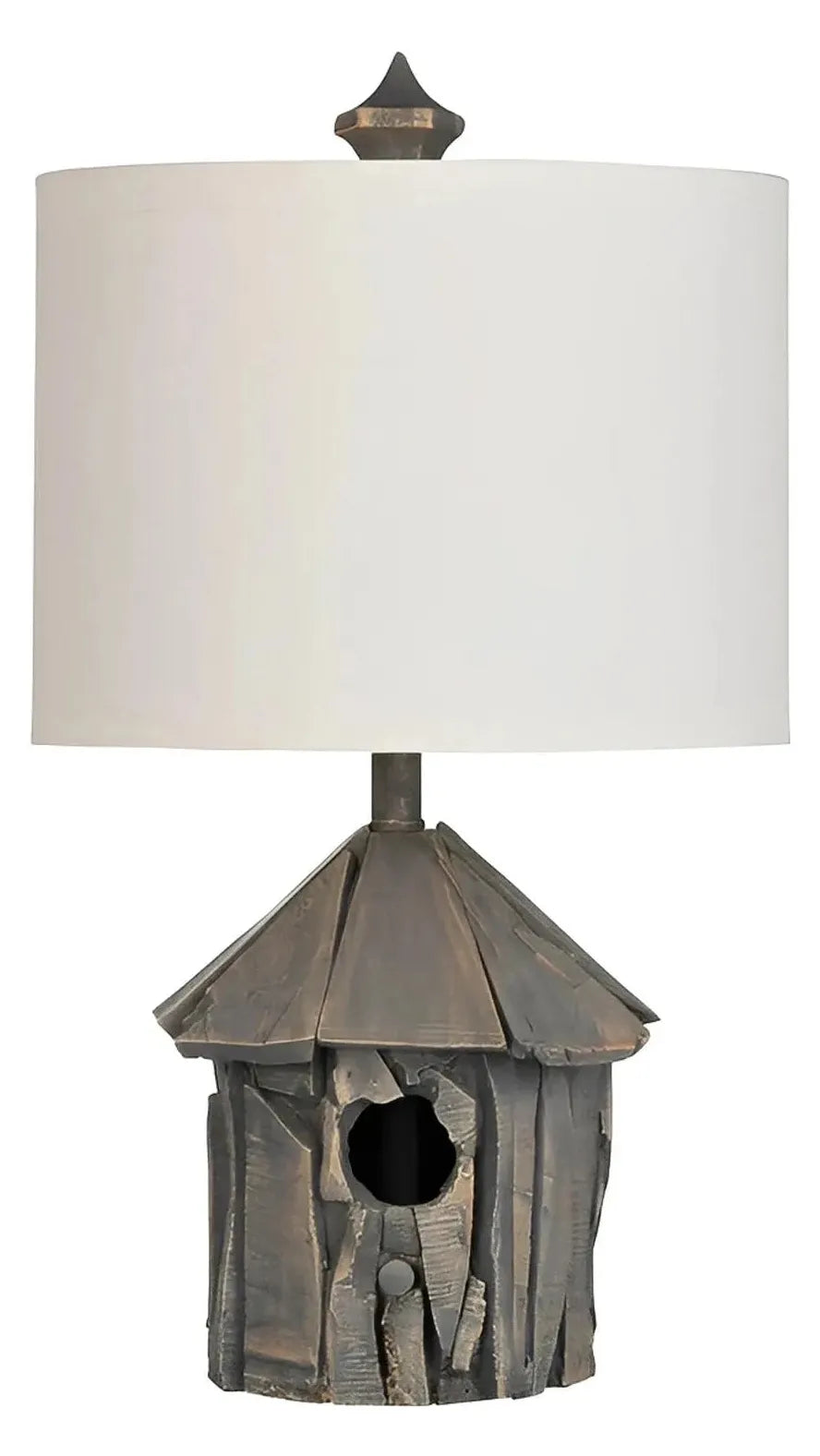 Bird House of Merrimack Valley Table Lamps (2-Pack), Grey, Rustic
