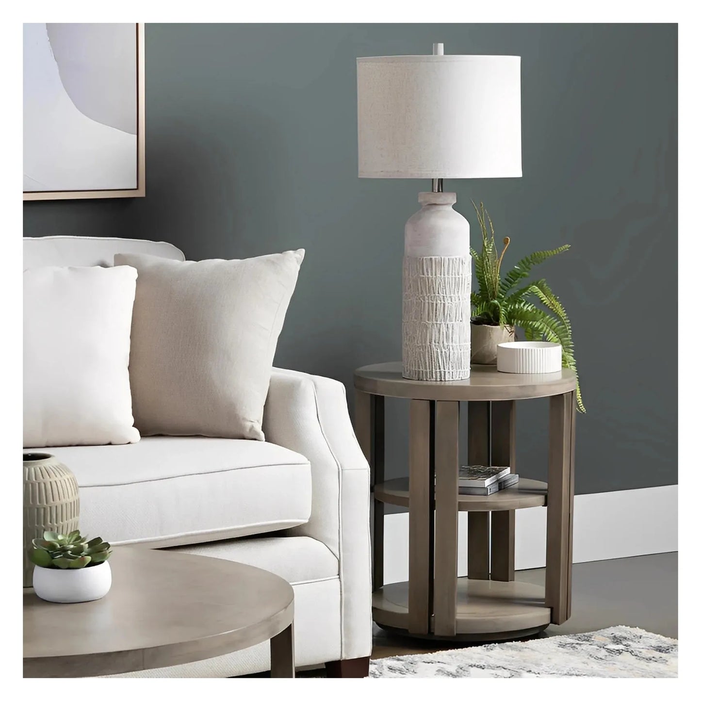 Auriga of Merrimack Valley Table Lamps (2-Pack), Tan, Rustic