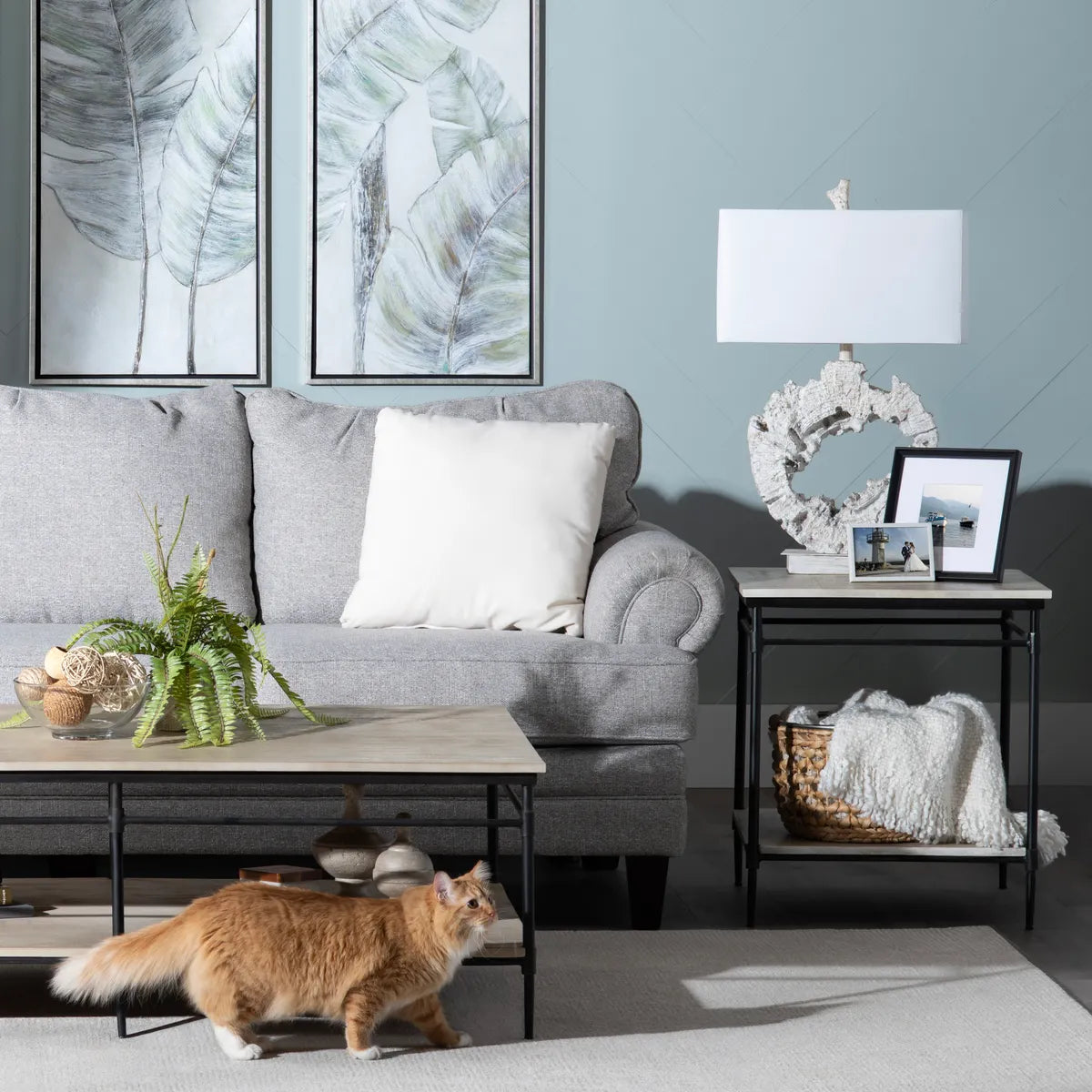 Atlas of Maple Ridge Table Lamps (2-Pack), White, Coastal