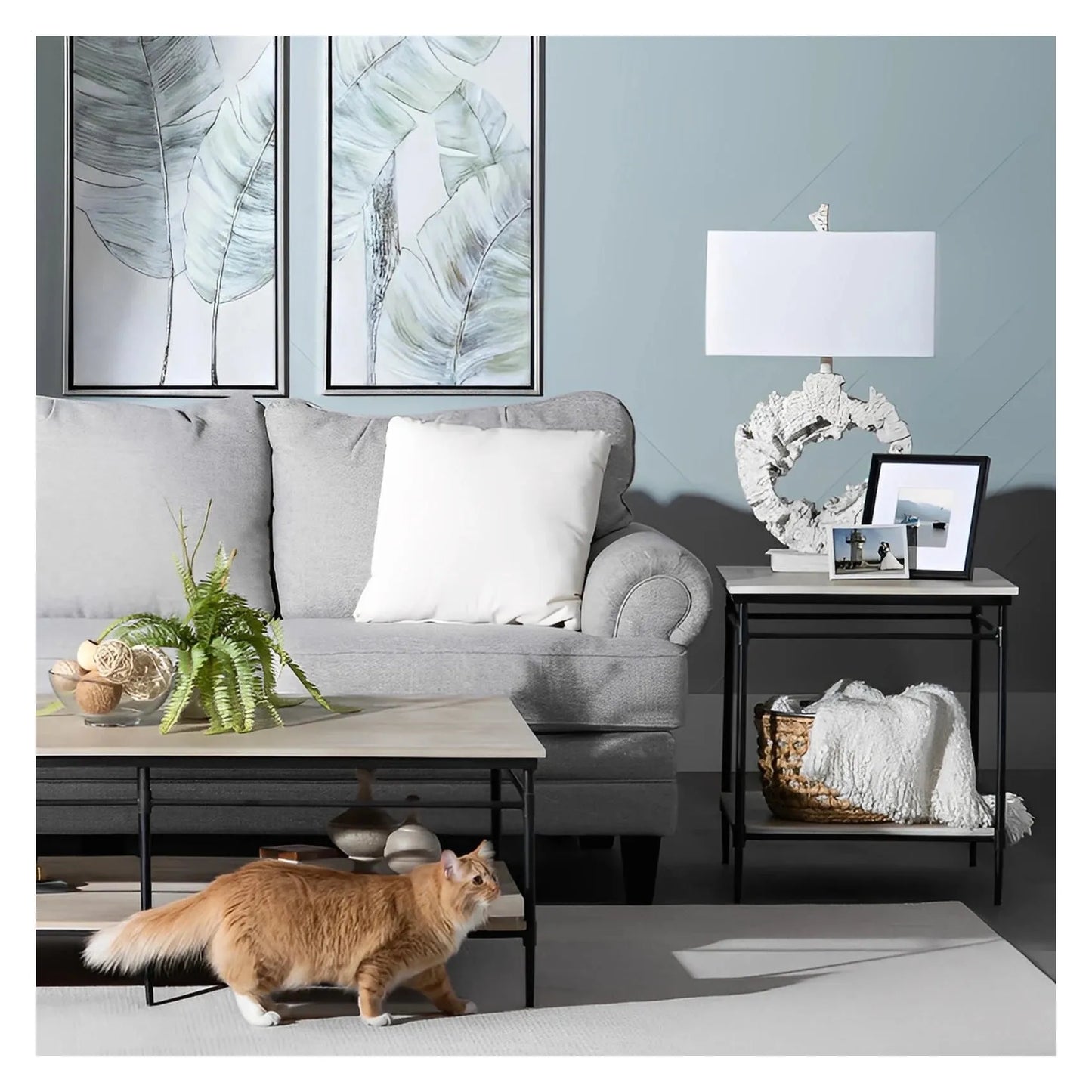 Atlas of Maple Ridge Table Lamps (2-Pack), White, Coastal