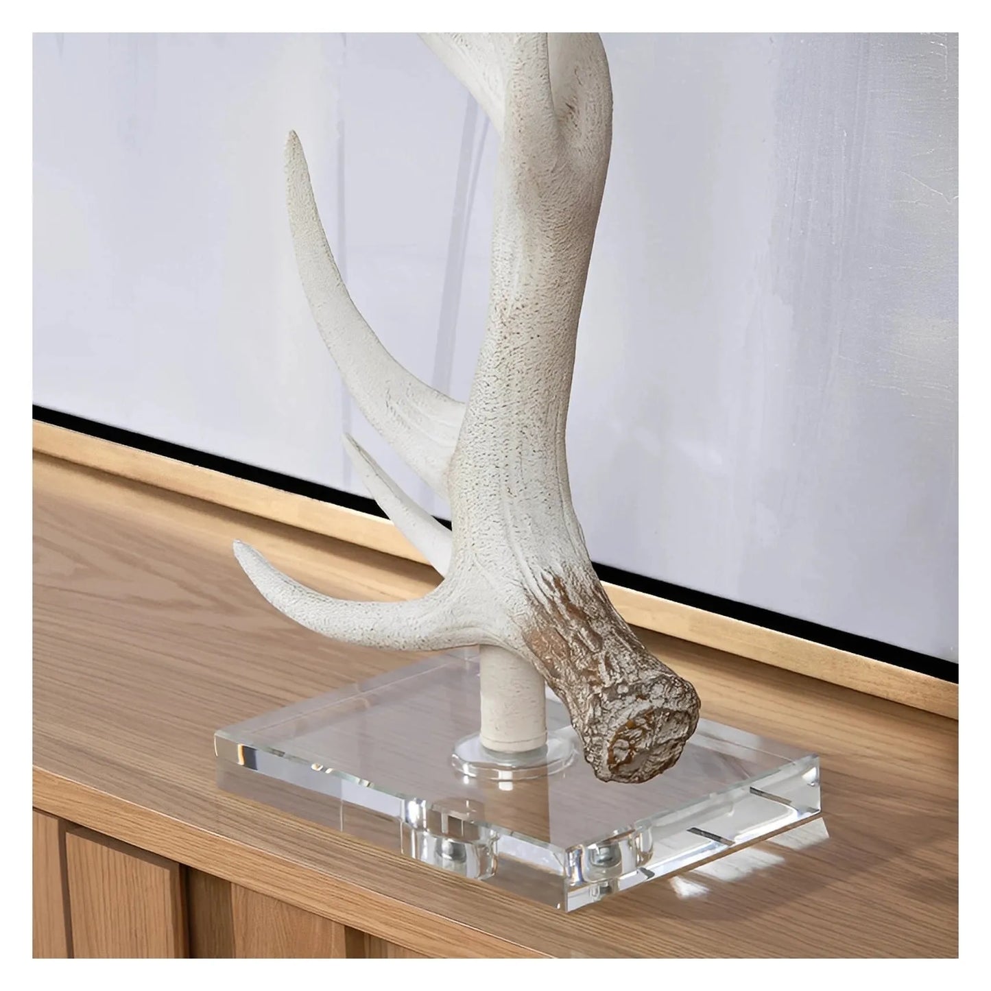 Acrux of Ipswich Table Lamps (2-Pack), White, Rustic, Antlers