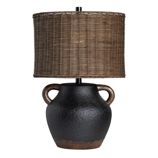 Alpheratz of Ashfield Table Lamps (2-Pack), Black, Rustic