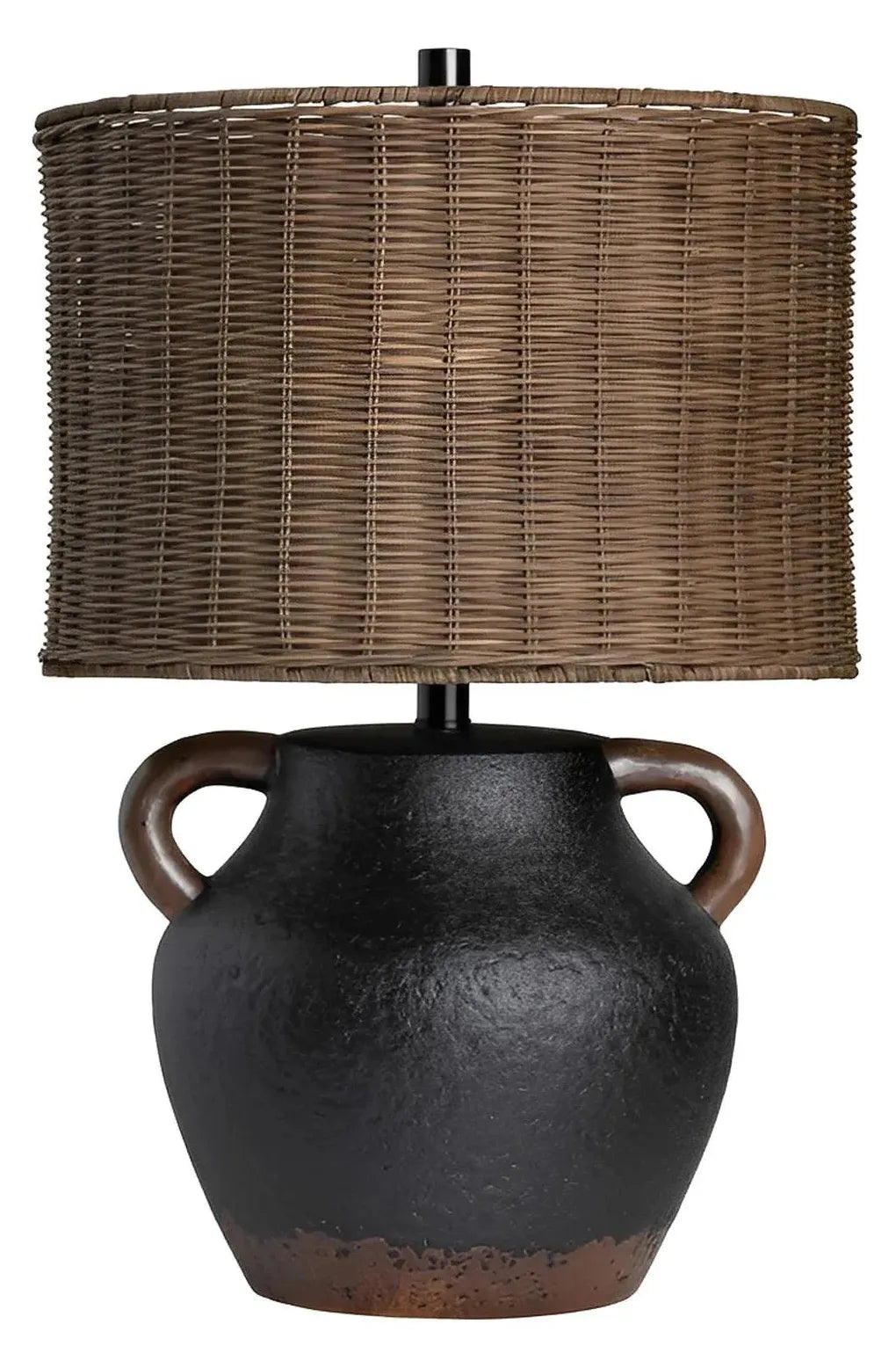 Alpheratz of Ashfield Table Lamps (2-Pack), Black, Rustic