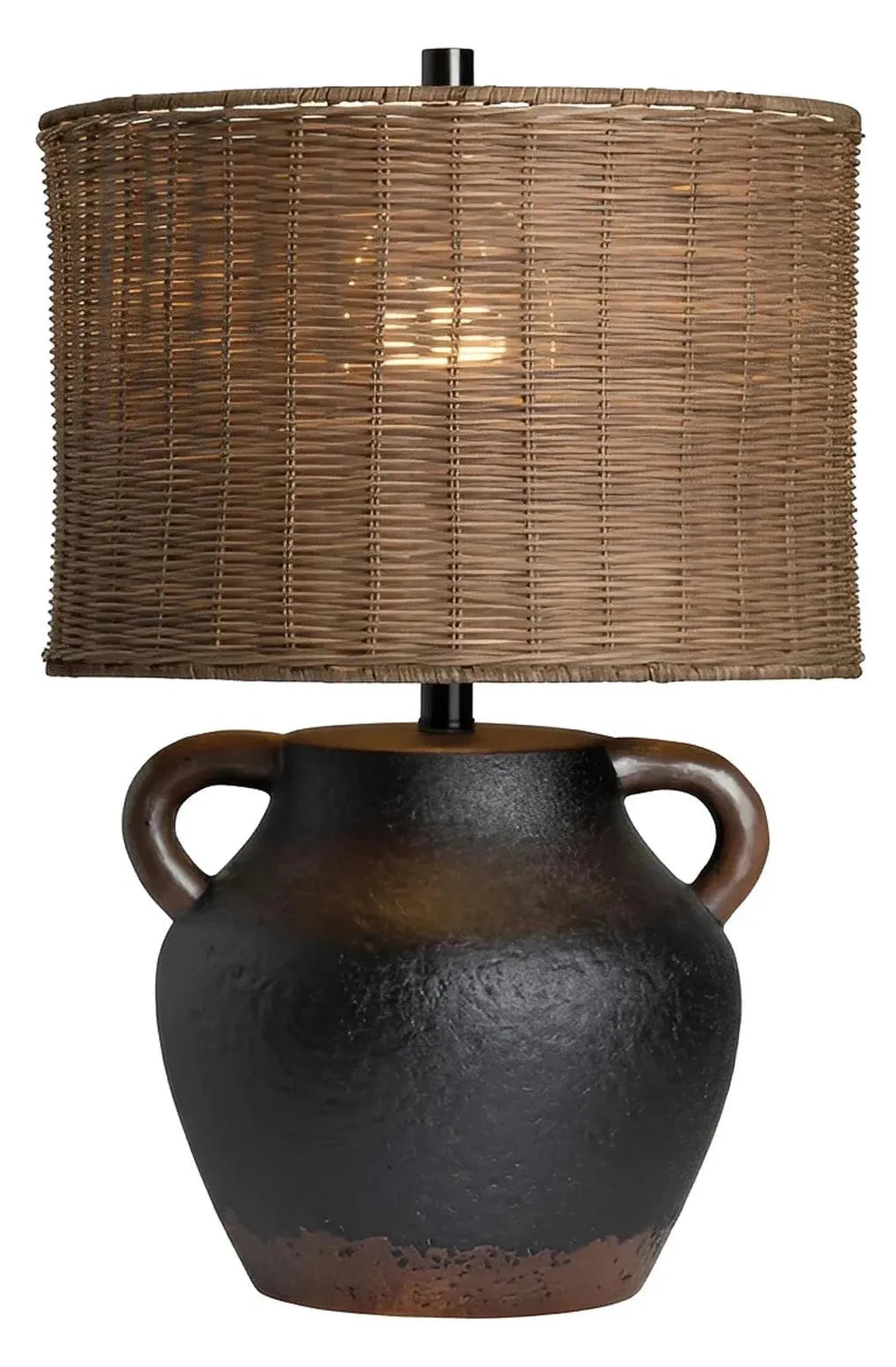 Alpheratz of Ashfield Table Lamps (2-Pack), Black, Rustic