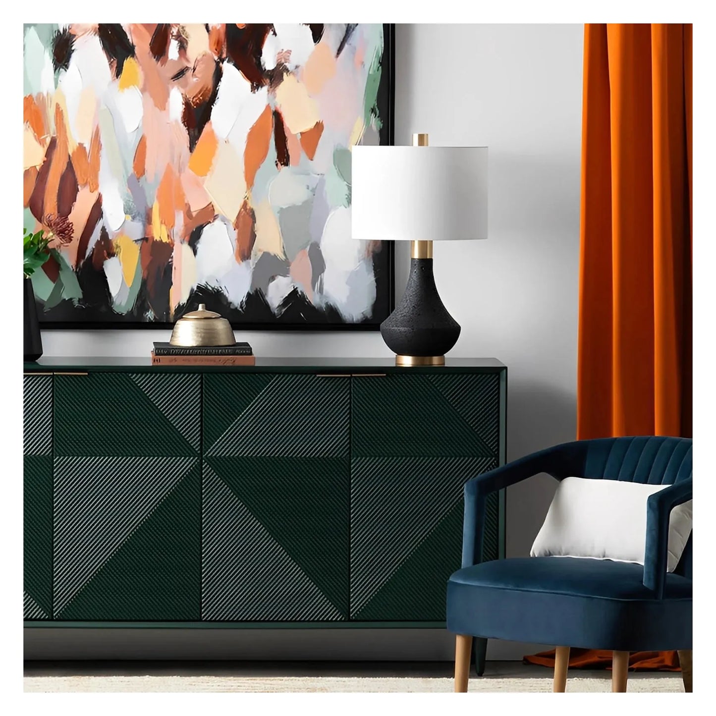 Procyon of Salem Table Lamps (2-Pack), Black, Transitional