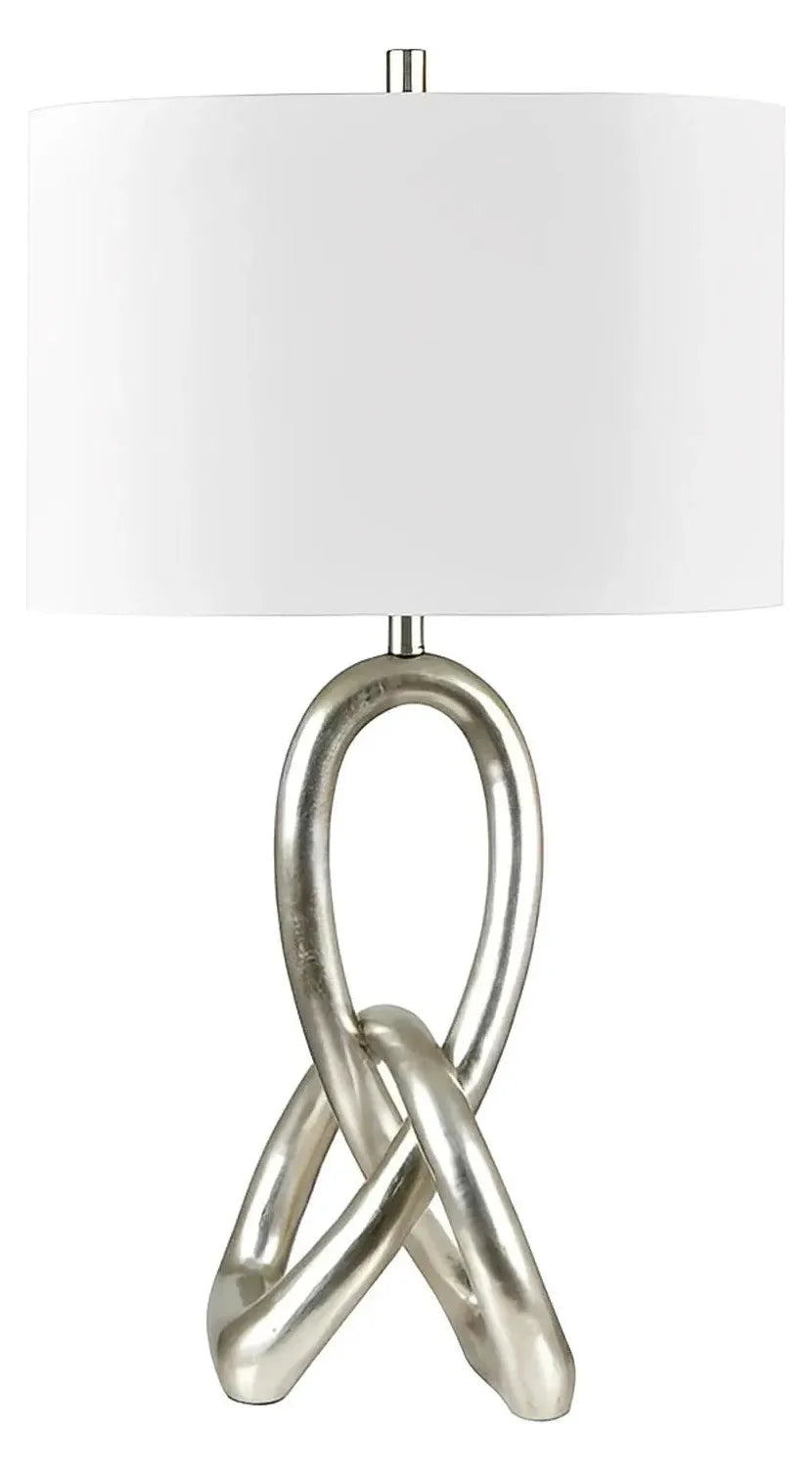 Alcor of Brighton Table Lamps (2-Pack), Silver, Contemporary