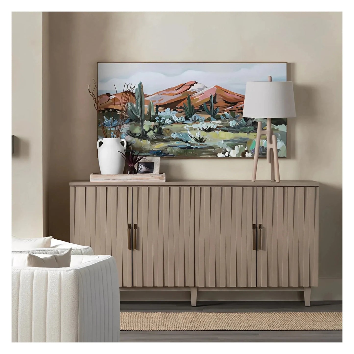 Alnair of Saratoga Table Lamps (2-Pack), Natural, Contemporary