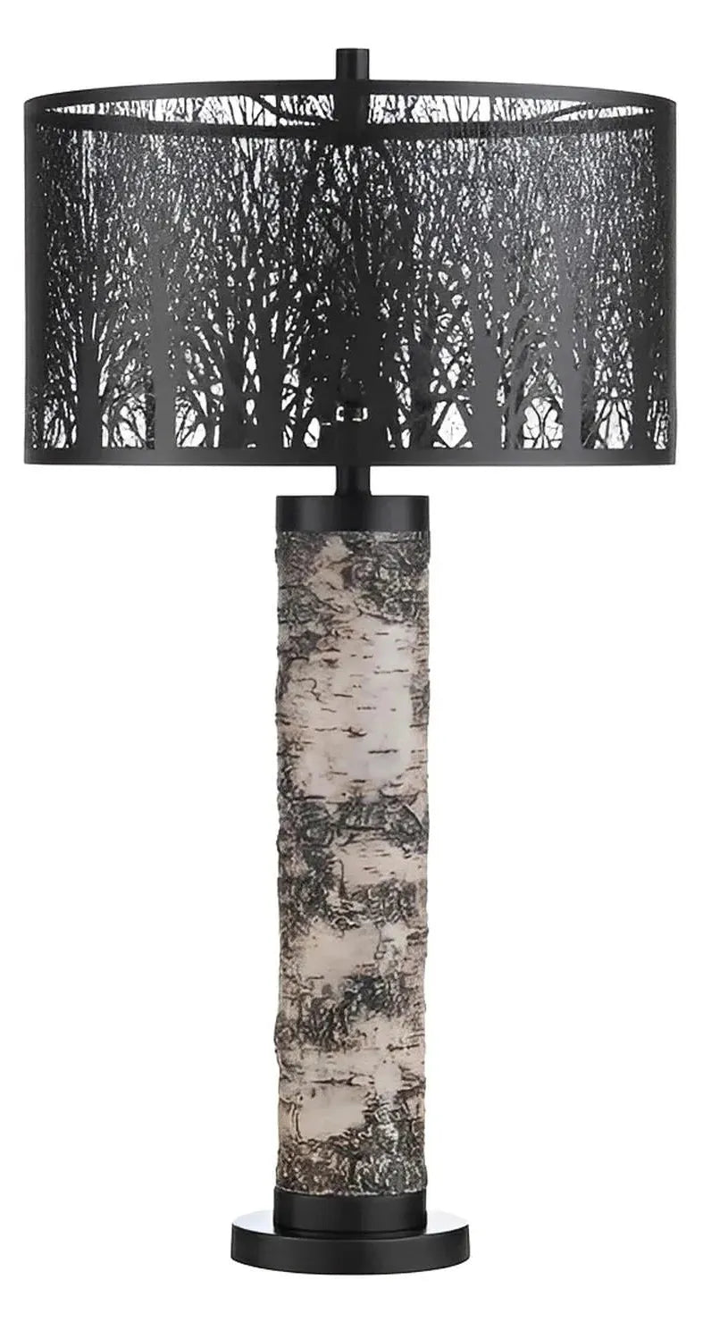 Vindemiatrix of Saratoga Table Lamps (2-Pack), White, Rustic