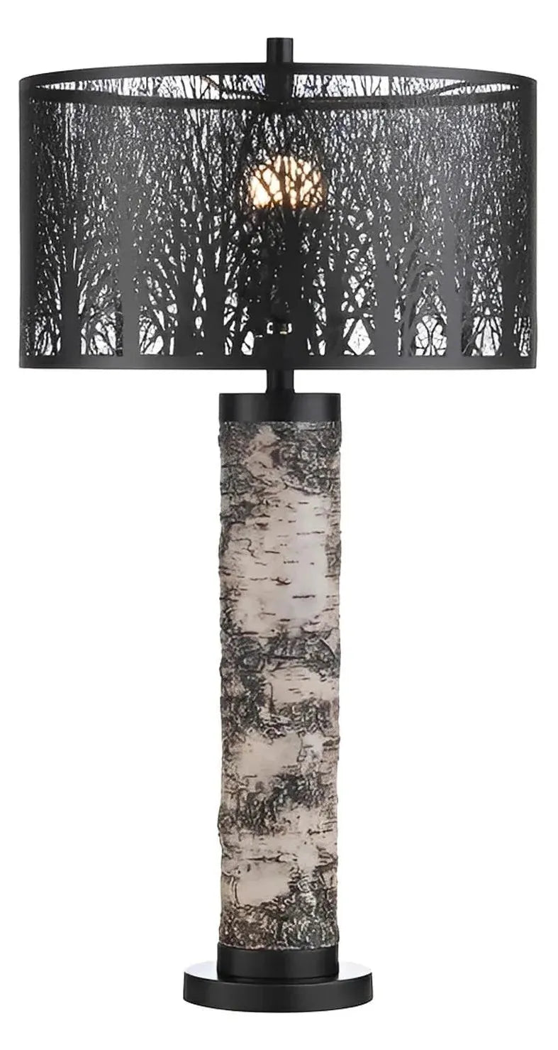 Vindemiatrix of Saratoga Table Lamps (2-Pack), White, Rustic