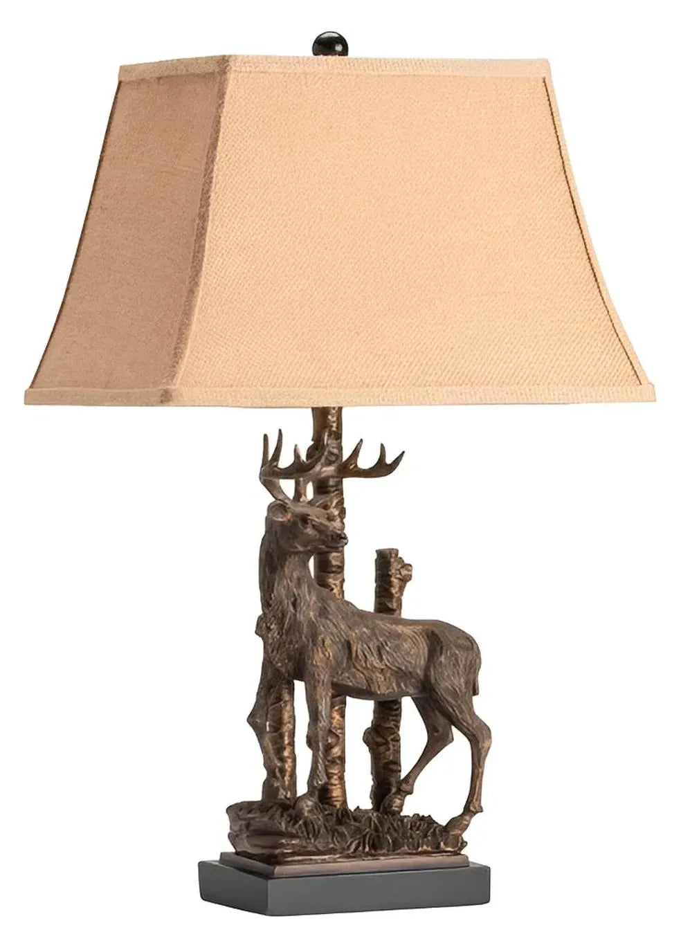 Wasat of Brockton Table Lamps (2-Pack), Brown, Rustic