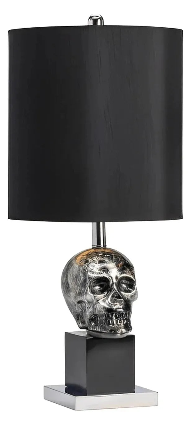 Skull of Bar Harbor Table Lamps (2-Pack), Black, Contemporary
