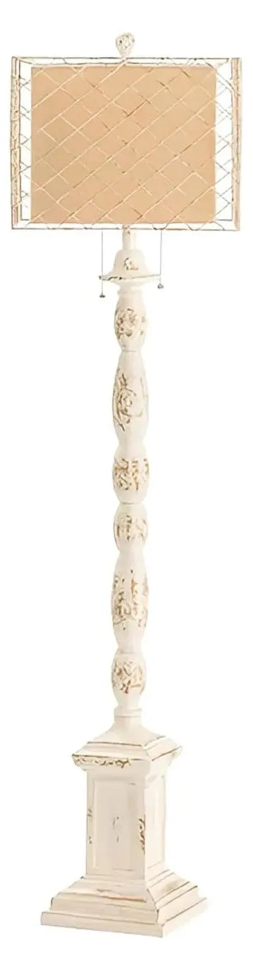 Pegasus of Pinehurst Floor Lamp, Beige, Traditional