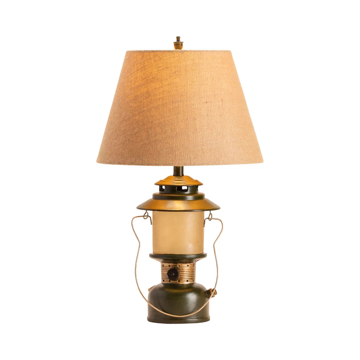 Albireo of Portsmouth Table Lamps (2-Pack), Green, Rustic