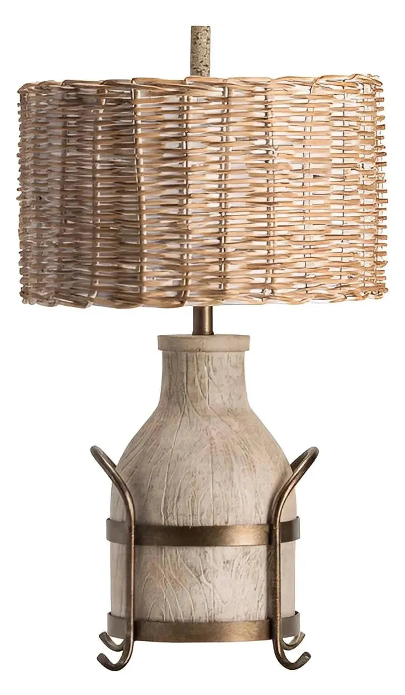 Fomalhaut of Elmwood Table Lamps (2-Pack), Beige, Rustic