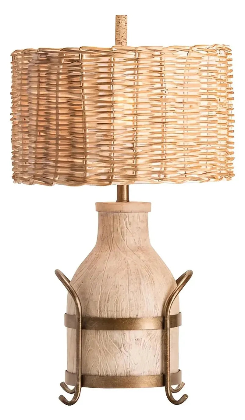 Fomalhaut of Elmwood Table Lamps (2-Pack), Beige, Rustic