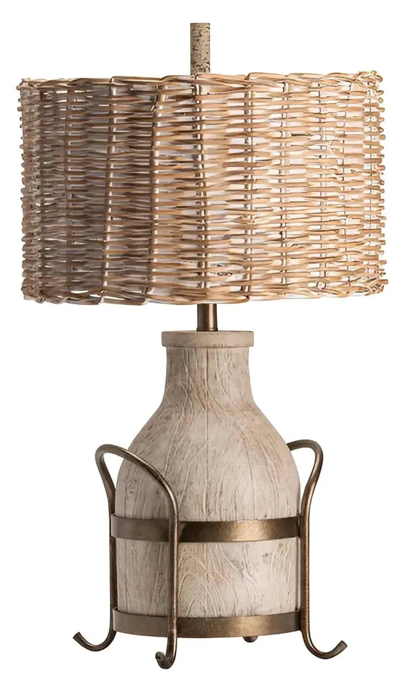 Fomalhaut of Elmwood Table Lamps (2-Pack), Beige, Rustic