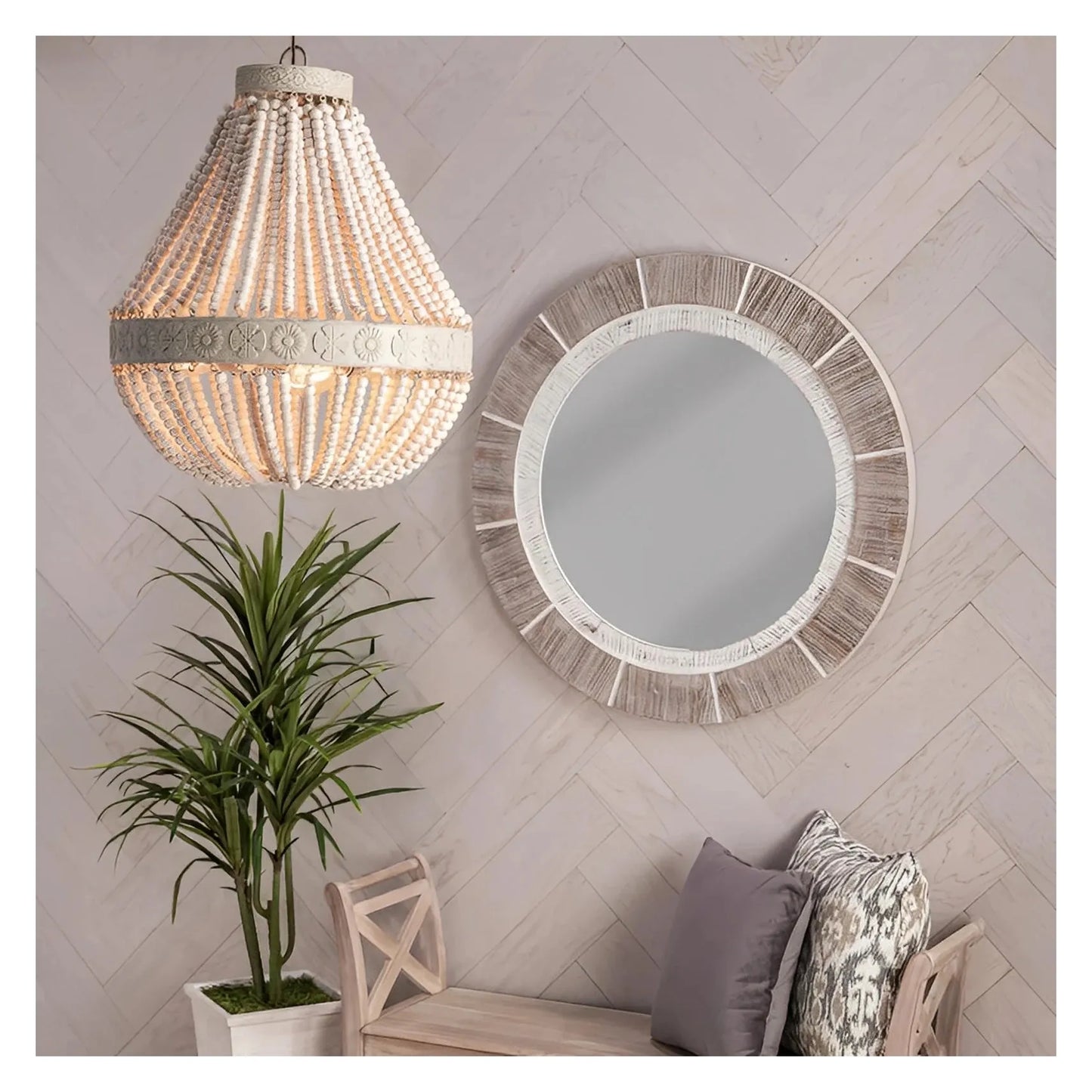 Sabik of Burlington Chandelier, Natural, Coastal