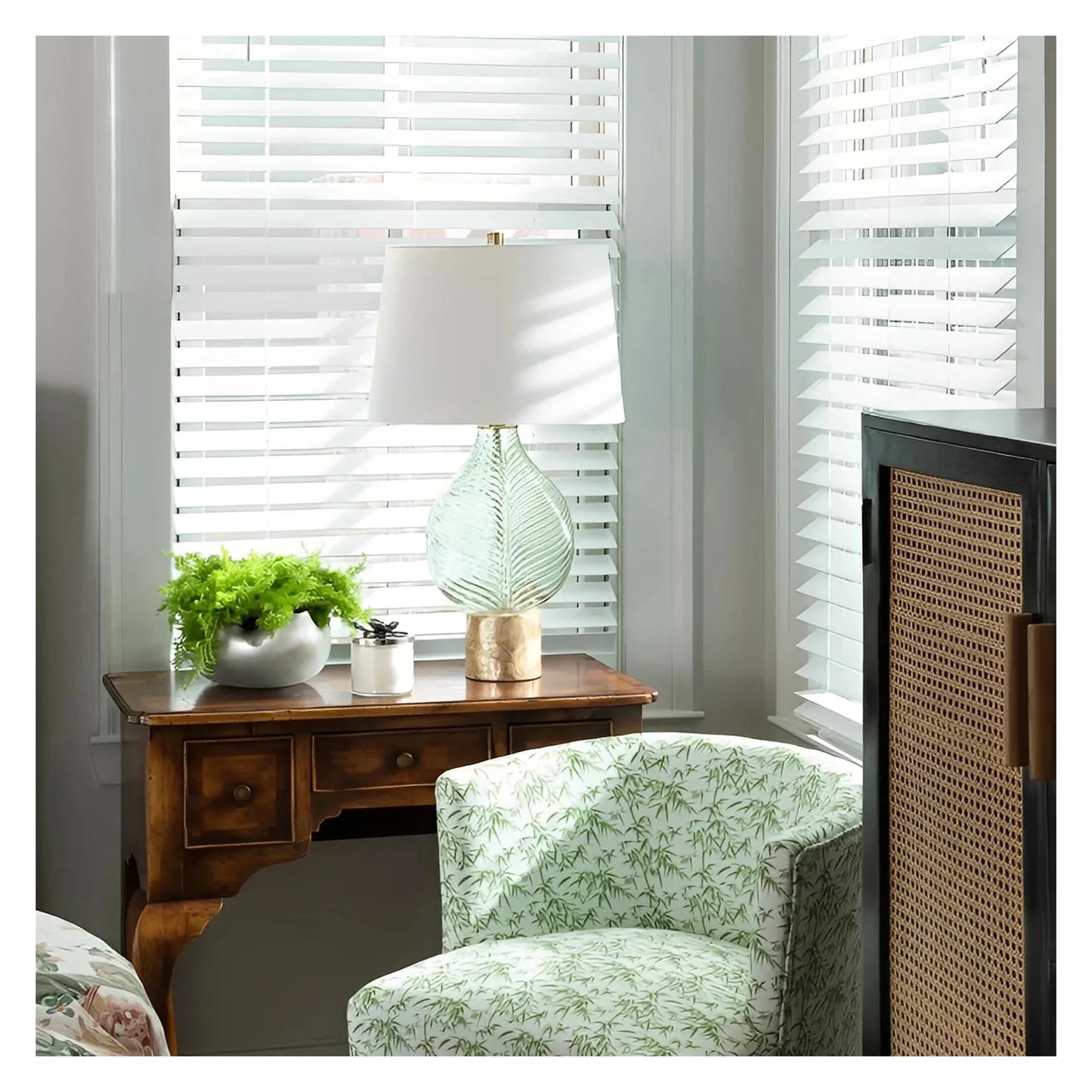 Sheratan of Hollis Table Lamps (2-Pack), Green, Coastal