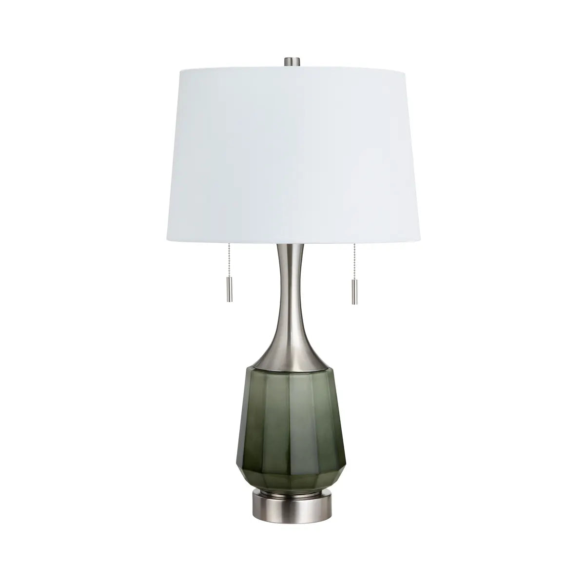 Electra of Newburyport Table Lamps (2-Pack), Green, Transitional