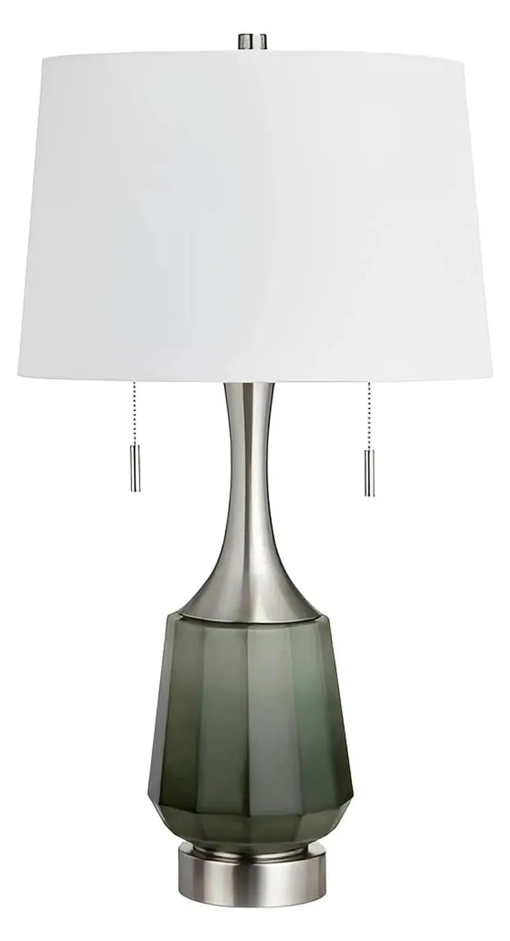 Electra of Newburyport Table Lamps (2-Pack), Green, Transitional