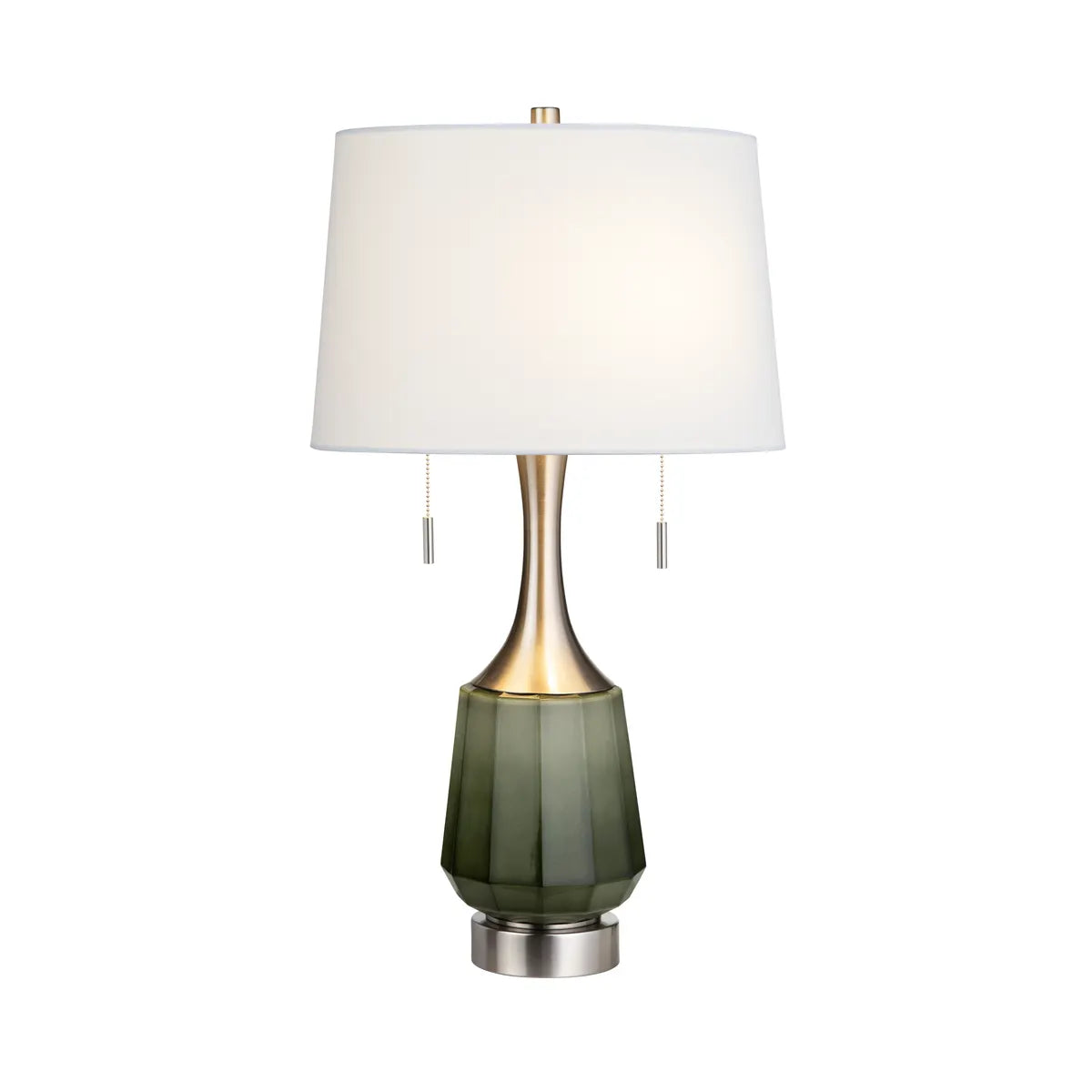 Electra of Newburyport Table Lamps (2-Pack), Green, Transitional