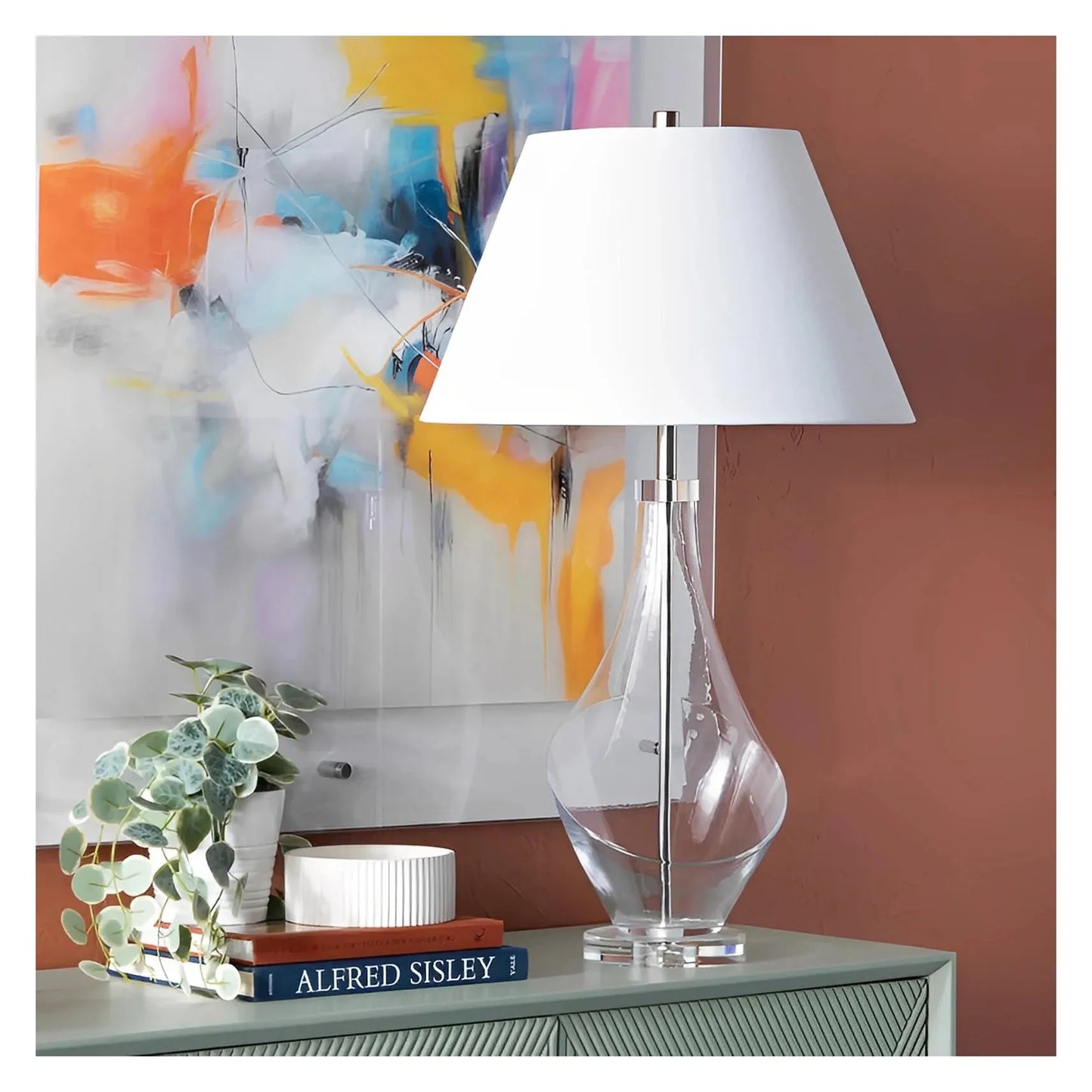 Altinak of Ashfield Table Lamps (2-Pack), Transparent, Transitional