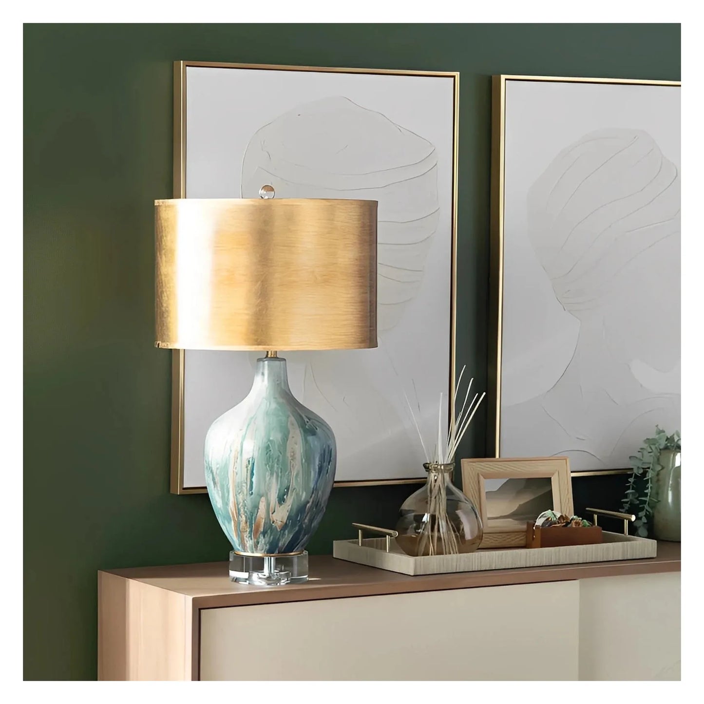 Capella of Fairfield Harbor Table Lamps (2-Pack), Grey, Transitional