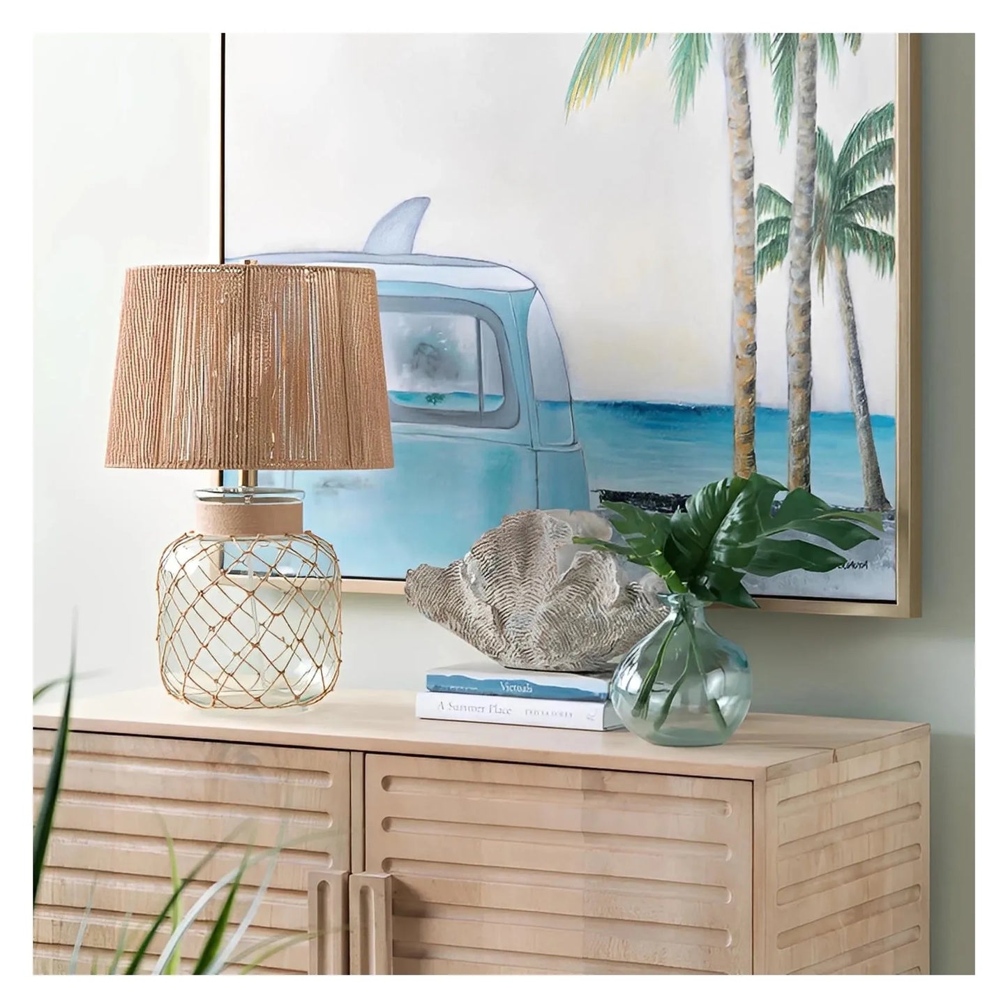 Fornax of Penobscot Table Lamps (2-Pack), Clear, Coastal