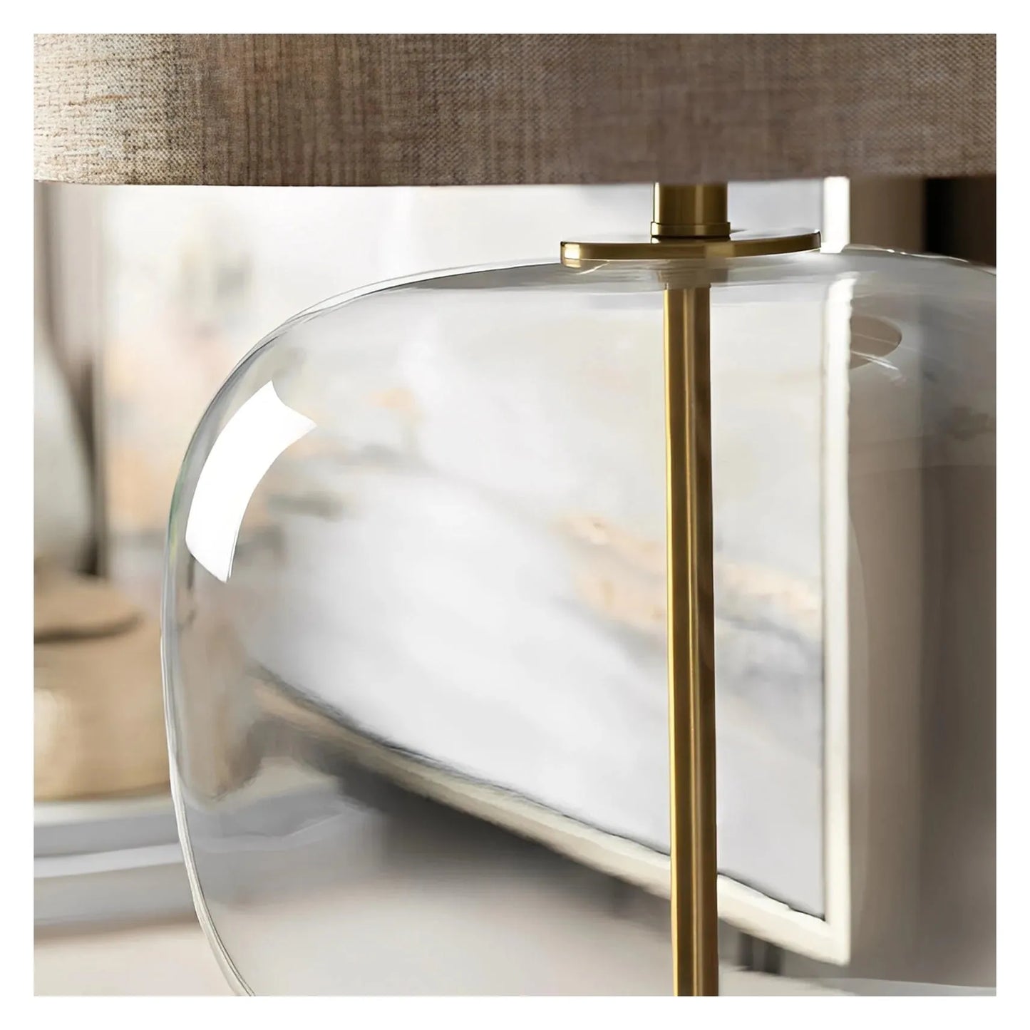 Nihal of Lakehurst Table Lamps (2-Pack), Clear, Transitional