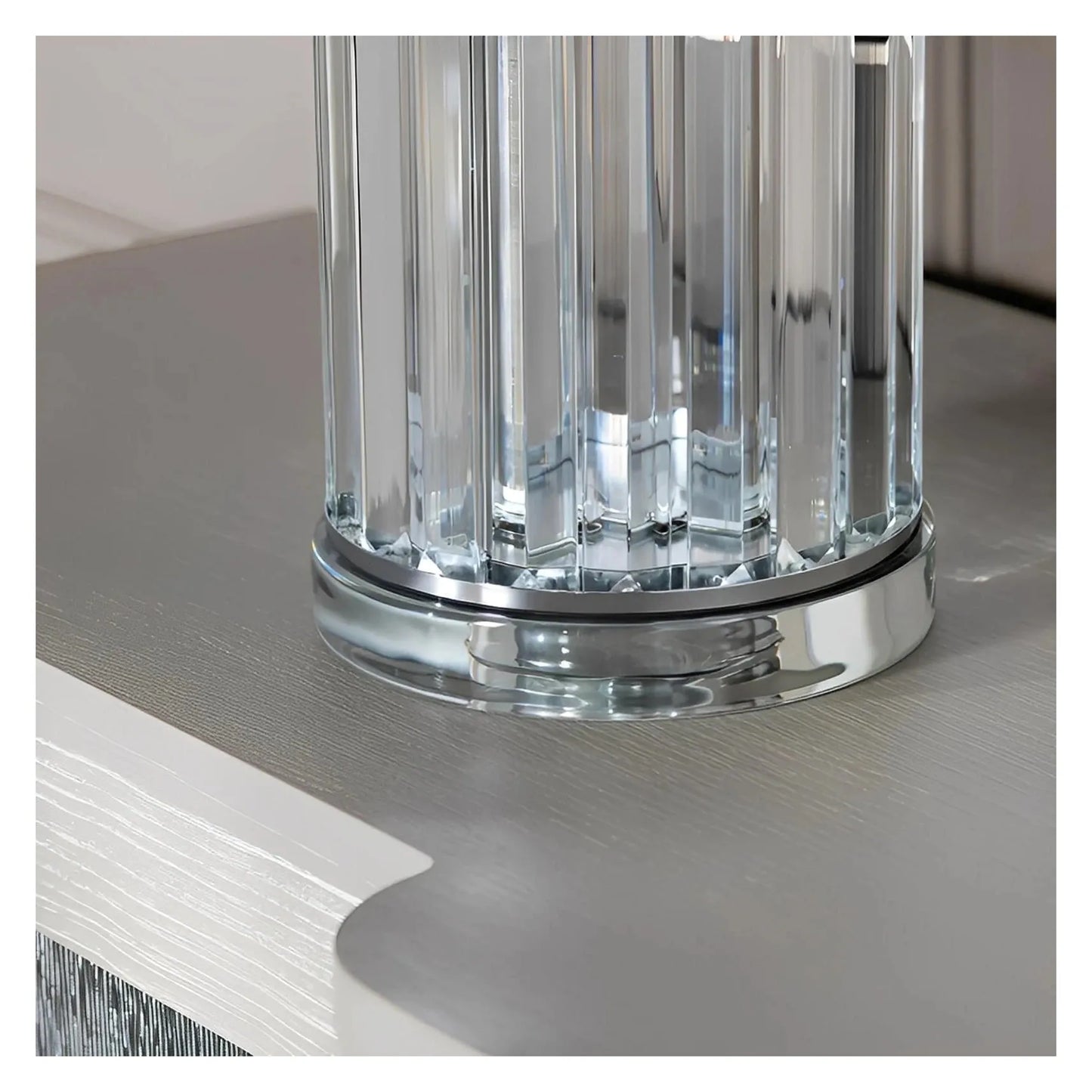 Zubeneschamali of Ogunquit Table Lamps (2-Pack), Transparent, Contemporary