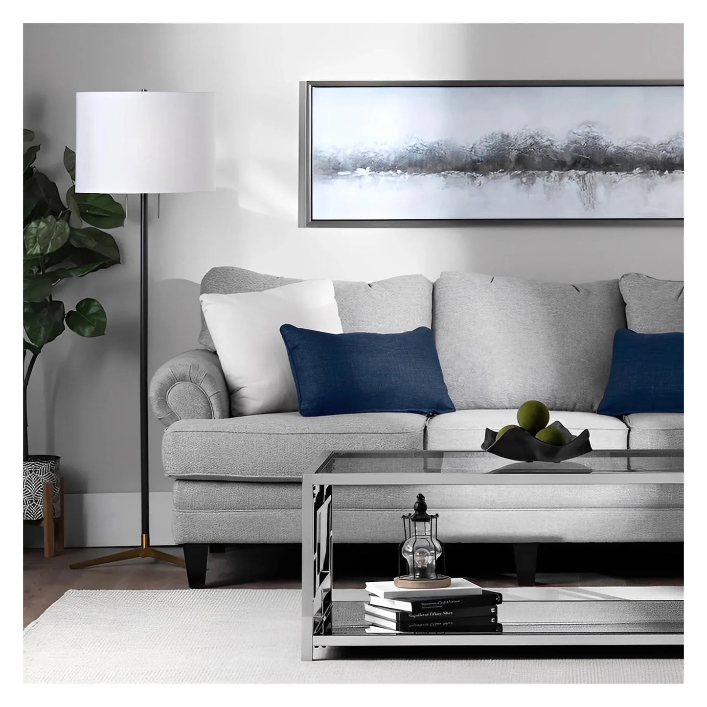 Talitha of Plymouth Floor Lamp, Black, Contemporary