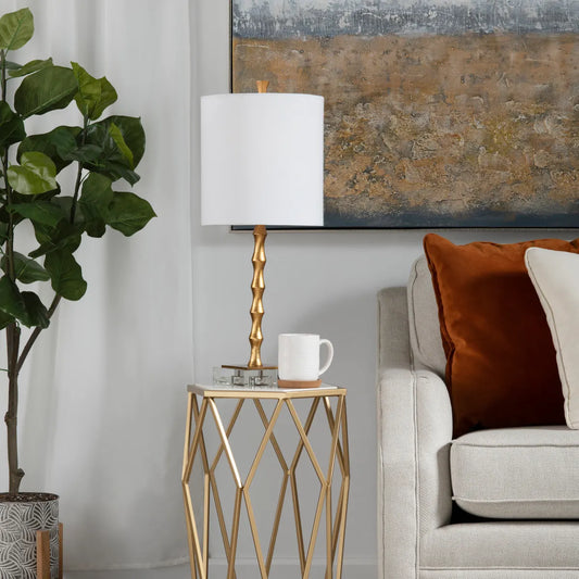 Elara of Newburyport Table Lamps (2-Pack), Gold, Transitional