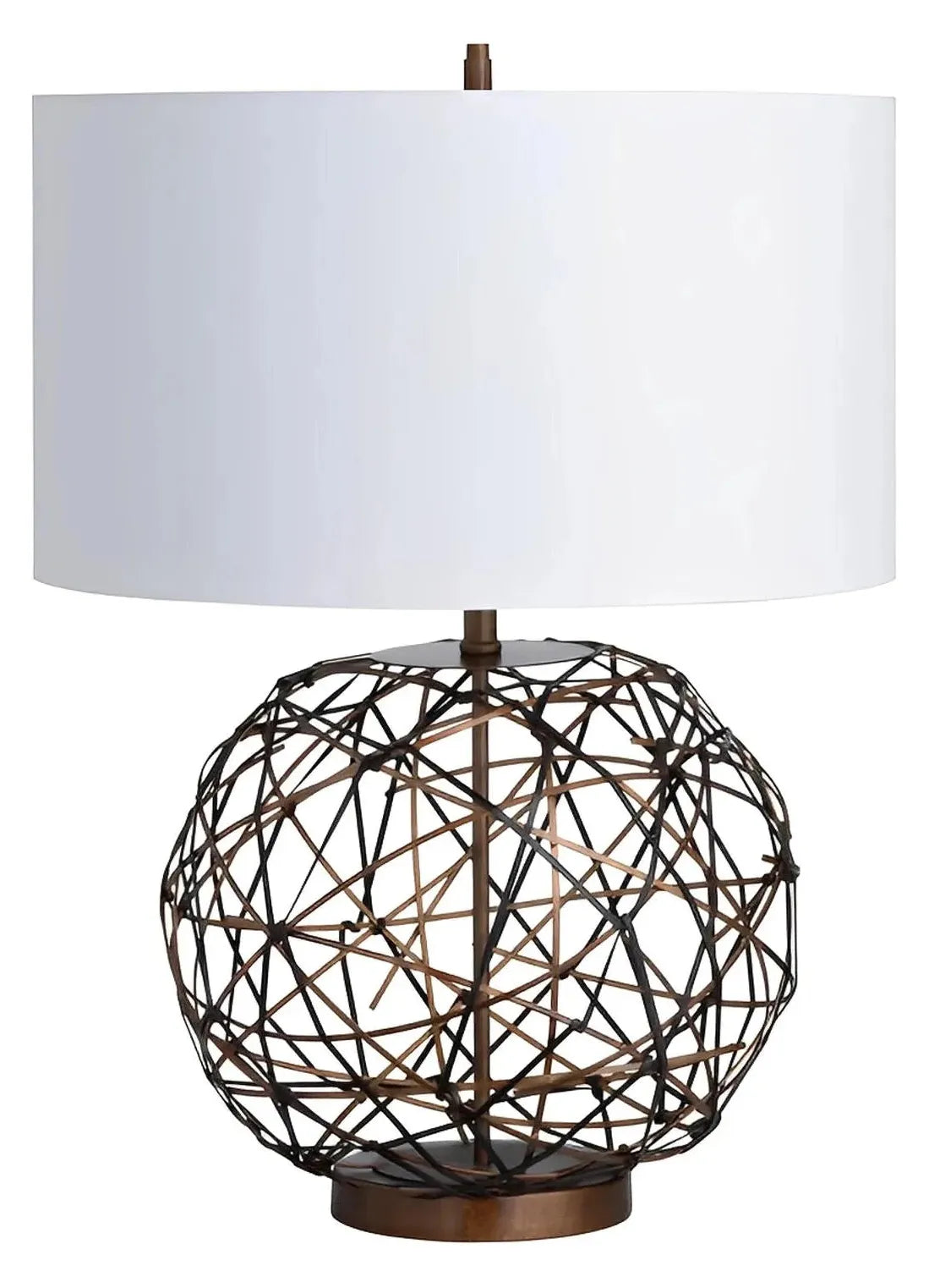 Hadar of Willow Glen Table Lamps (2-Pack), Brown, Rustic