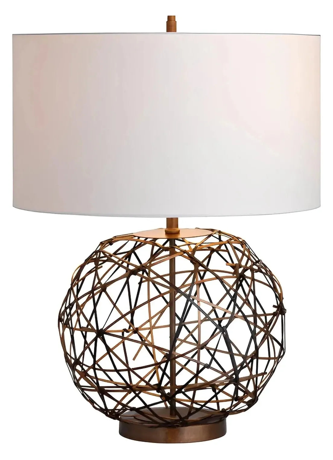 Hadar of Willow Glen Table Lamps (2-Pack), Brown, Rustic