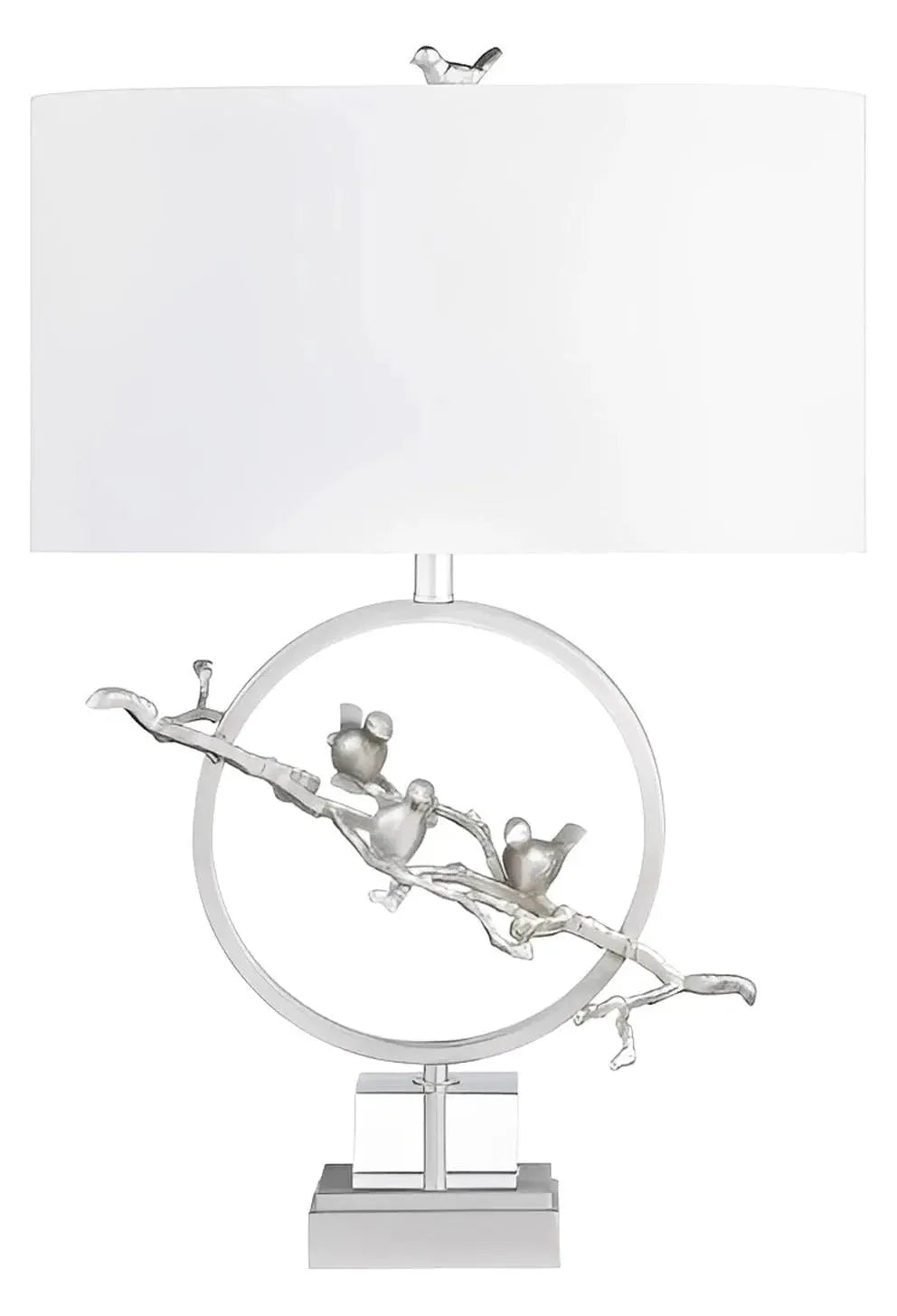 Deneb of Portsmouth Table Lamps (2-Pack), Silver, Transitional