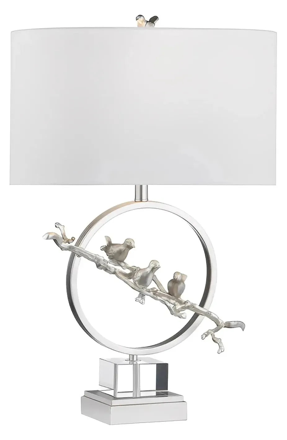 Deneb of Portsmouth Table Lamps (2-Pack), Silver, Transitional