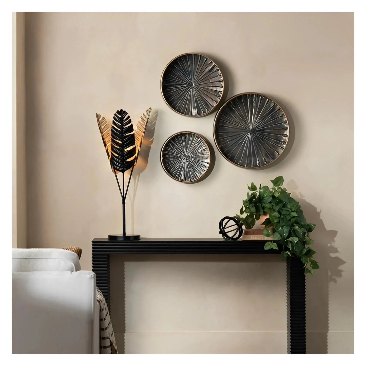 Izar of Mystic Coast Table Lamps (2-Pack), Black, Coastal