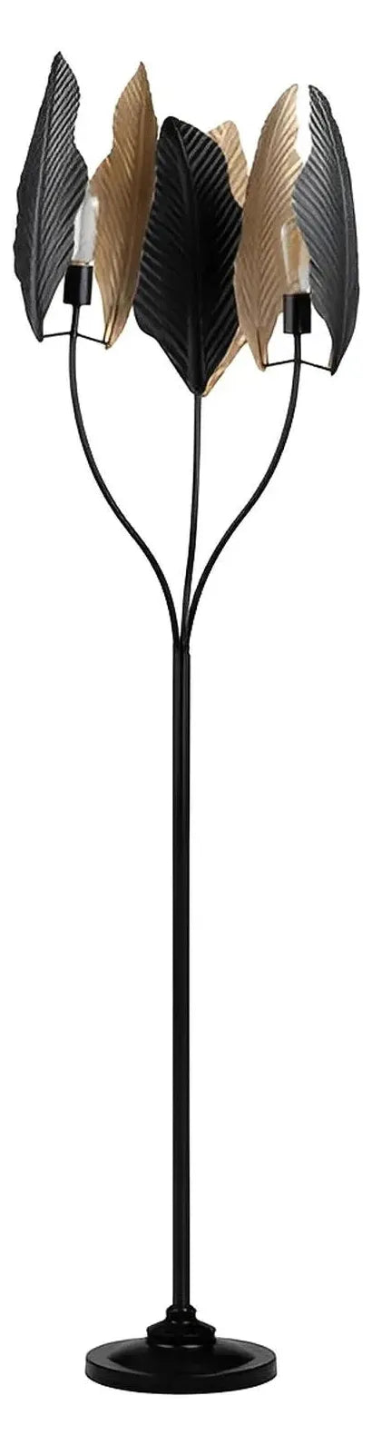 Izar of Mystic Coast Floor Lamp, Black, Gold, Coastal