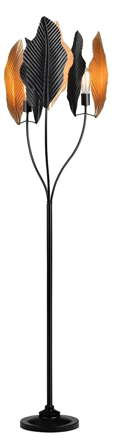 Izar of Mystic Coast Floor Lamp, Black, Gold, Coastal