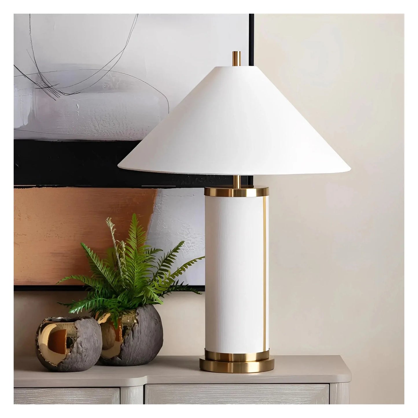 Markab of Rosemont Table Lamps (2-Pack), White, Transitional