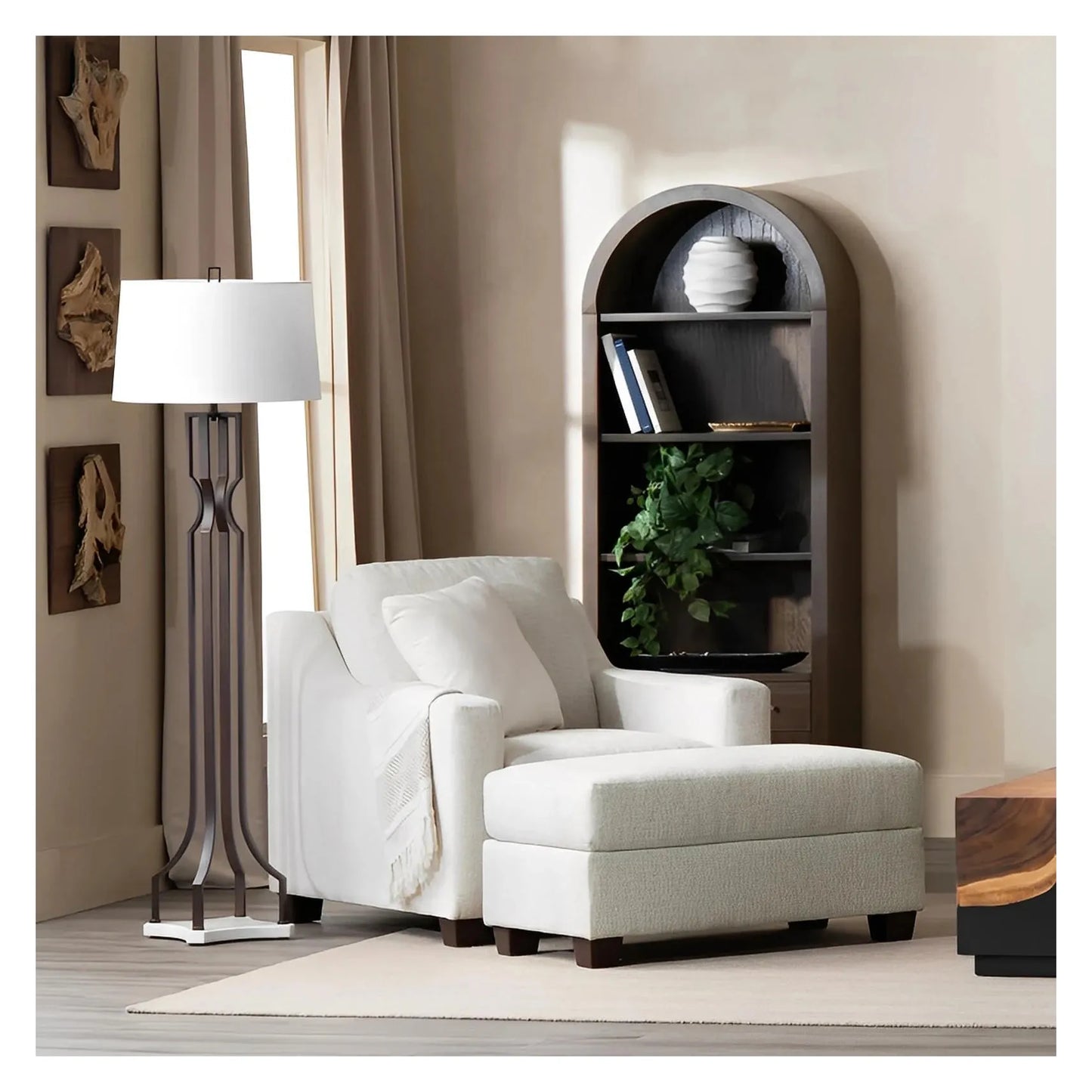Deneb of Ocean Point Floor Lamp, Transitional