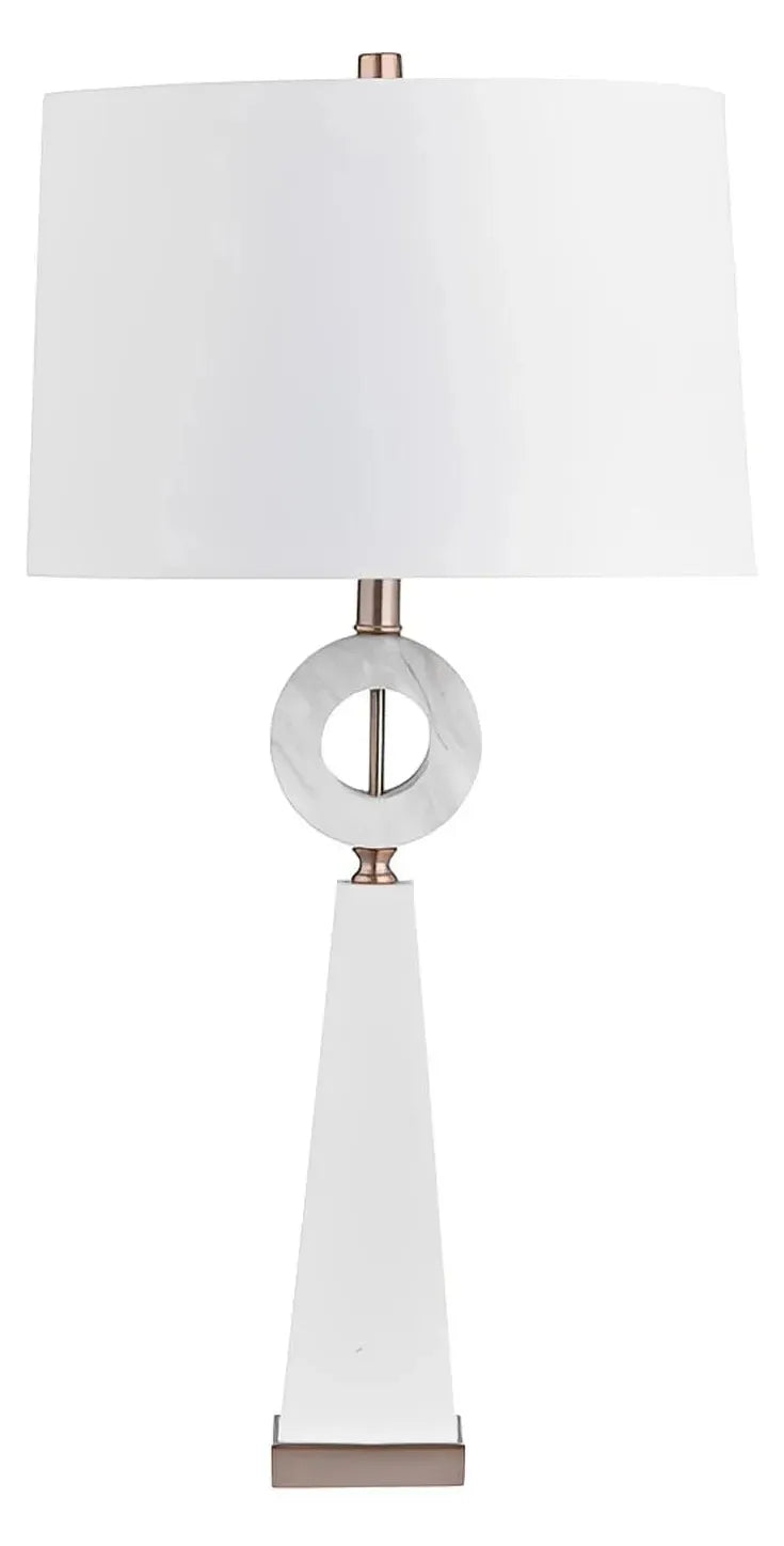Segin of Merrimack Valley Table Lamps (2-Pack), White, Contemporary