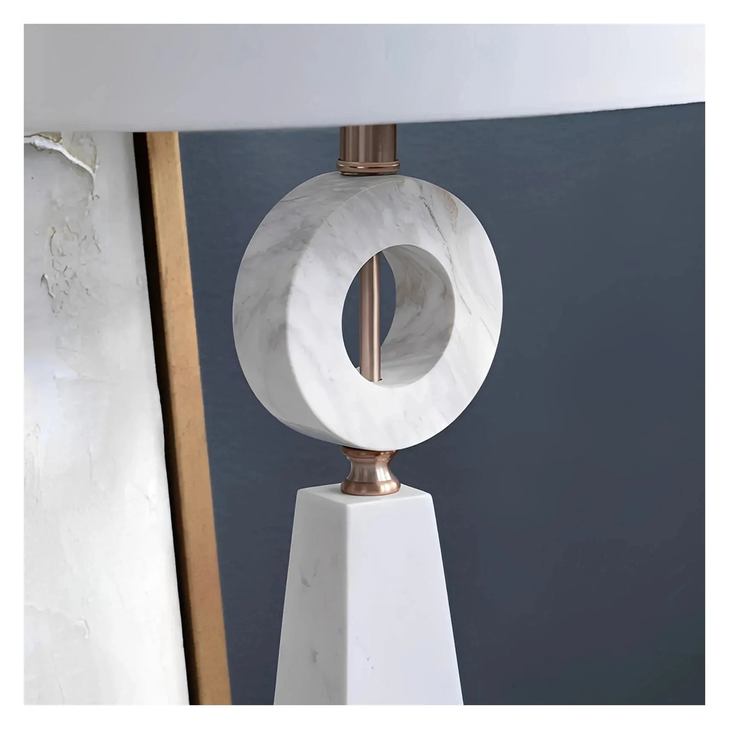 Segin of Merrimack Valley Table Lamps (2-Pack), White, Contemporary