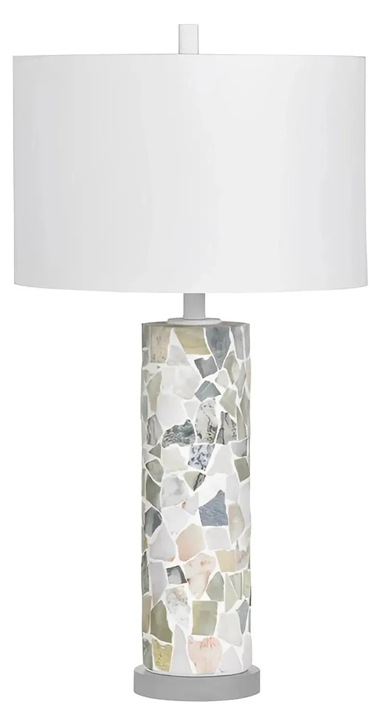 Nihal of Cedar Hill Table Lamps (2-Pack), White, Coastal