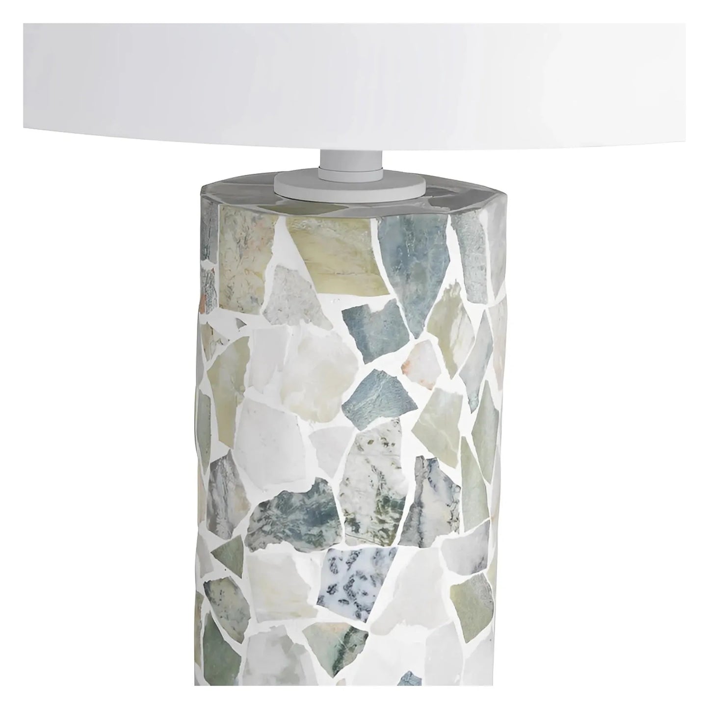 Nihal of Cedar Hill Table Lamps (2-Pack), White, Coastal