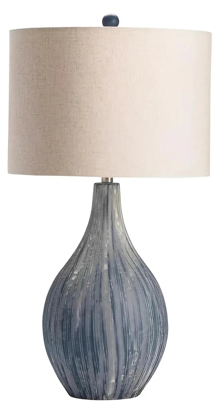 Tarazed of Watervliet Table Lamps (2-Pack), Blue, Coastal