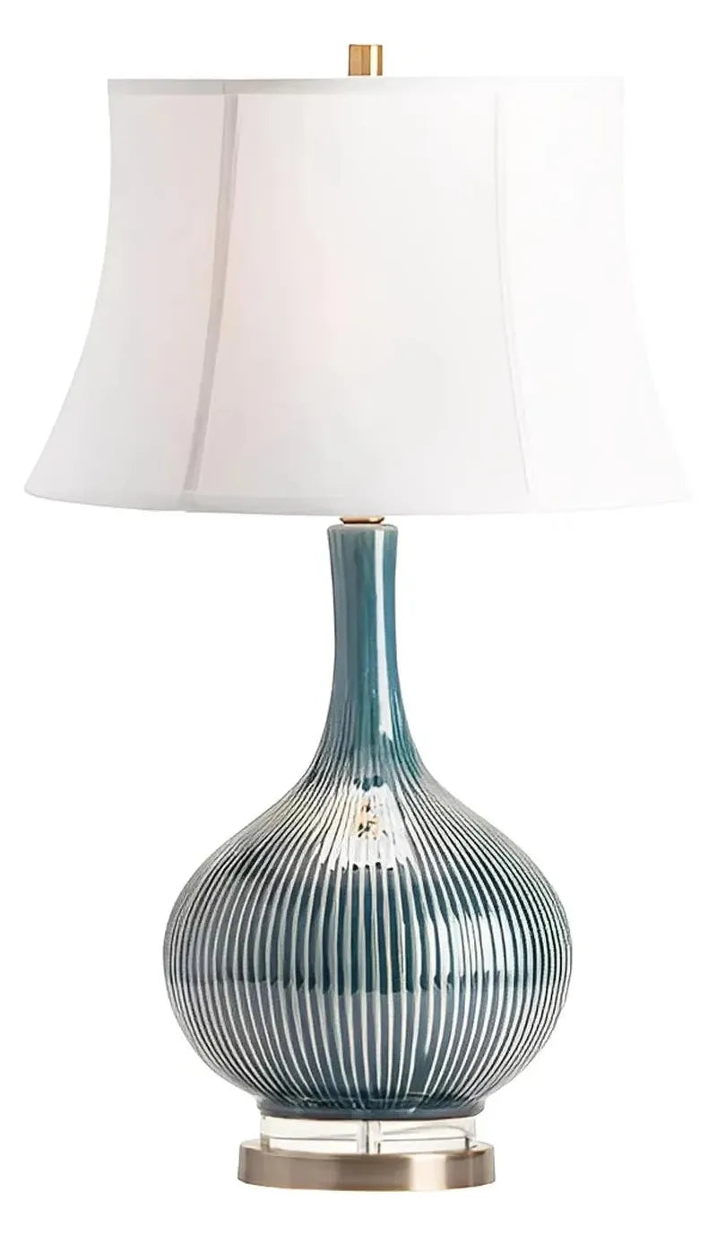 Capella of Stillwater Table Lamps (2-Pack), Blue, Transitional